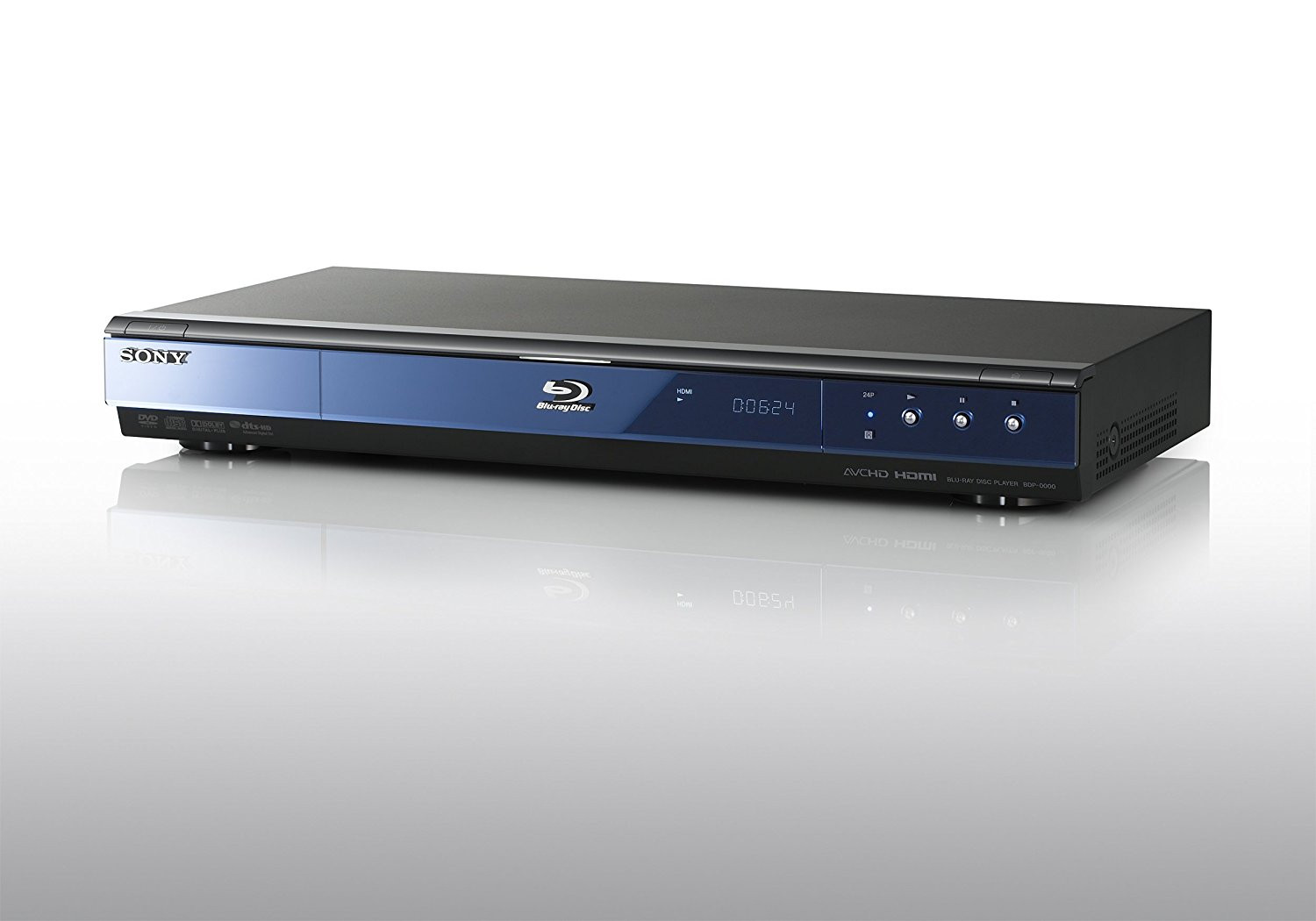 Sony BDP-S350 Blu-ray Player - Blau/Schwarz