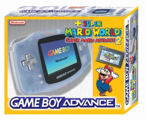 Nintendo Game Boy Advance Konsole inkl. Super Mario Advance 2 - Clear Blue