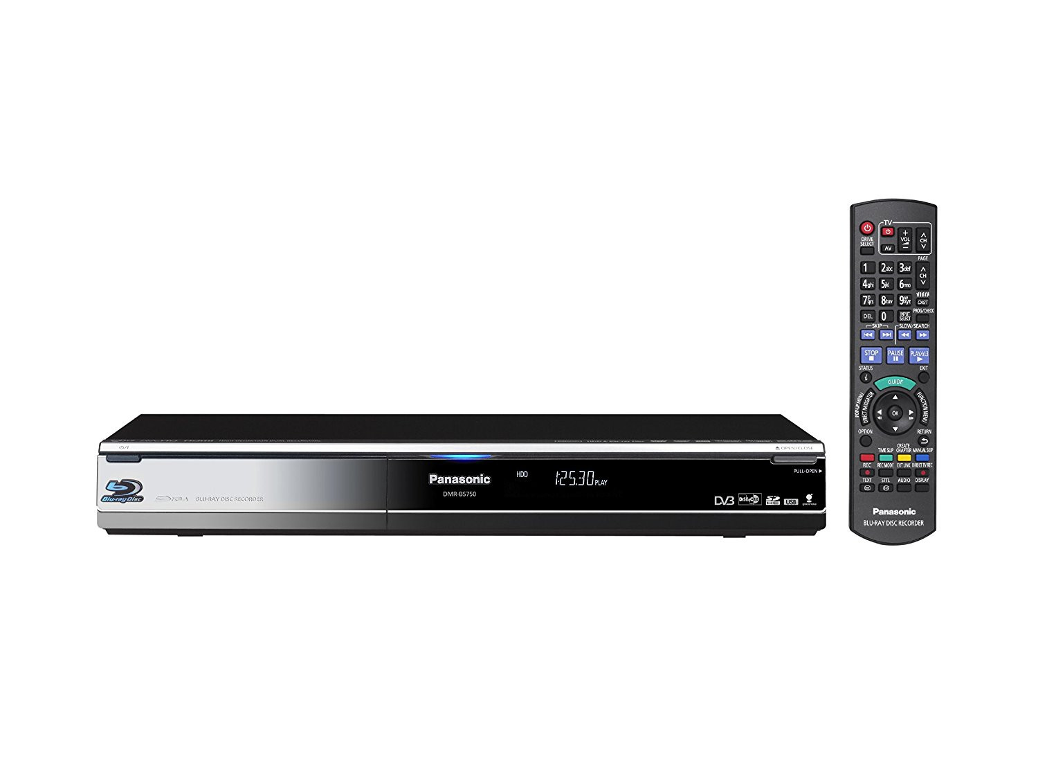 Panasonic DMR-BS750 Blu-ray Recorder (250GB) - Schwarz