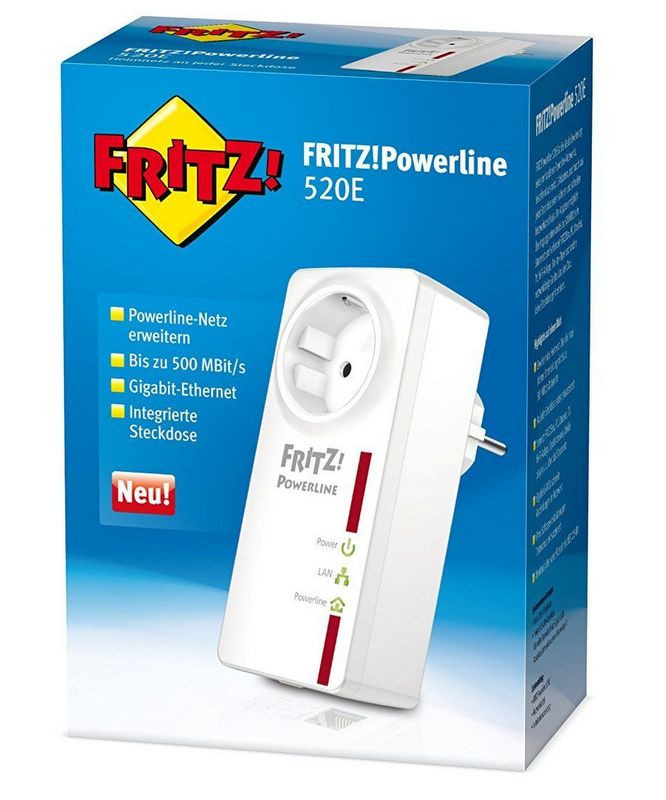 AVM FRITZ!Powerline 520E Einzeladapter