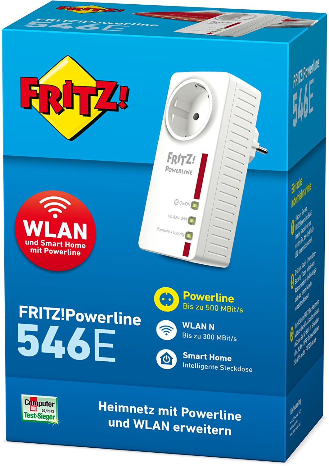 AVM FRITZ!Powerline 546E Einzeladapter