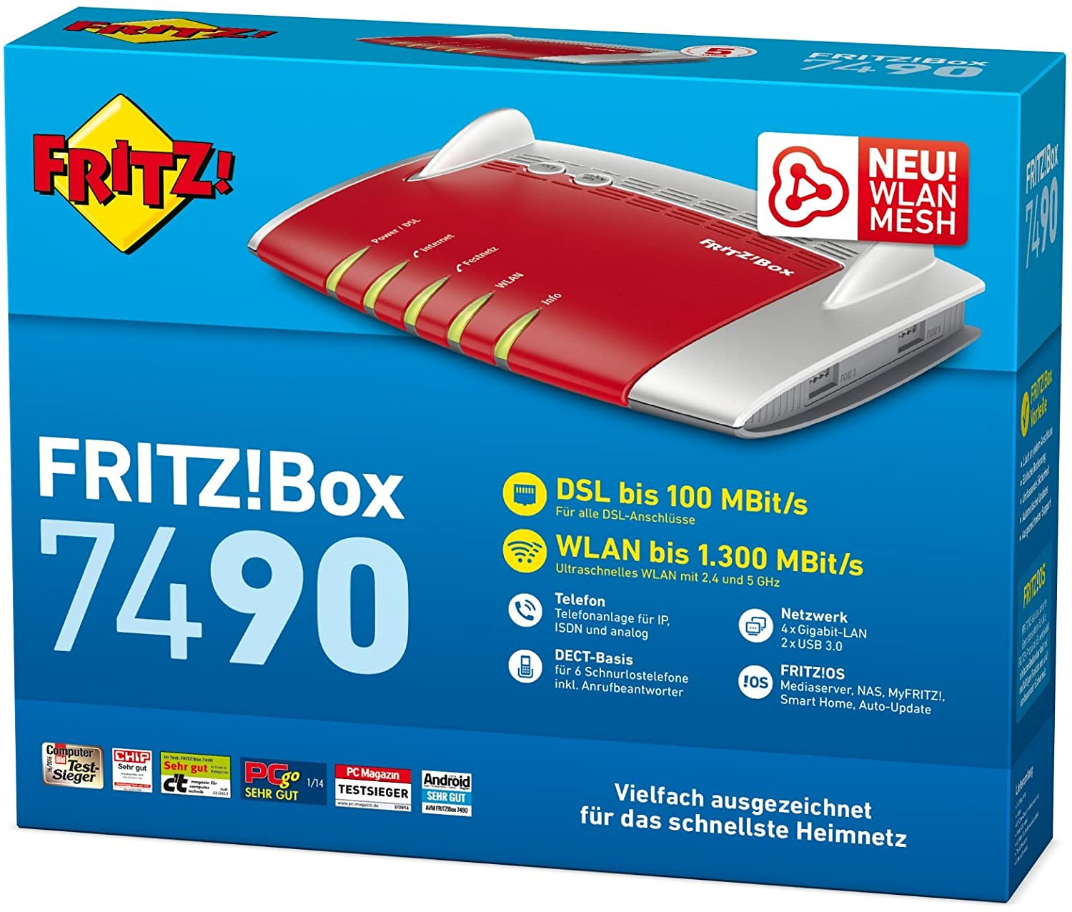 AVM FRITZ!Box 7490 WLAN-Router