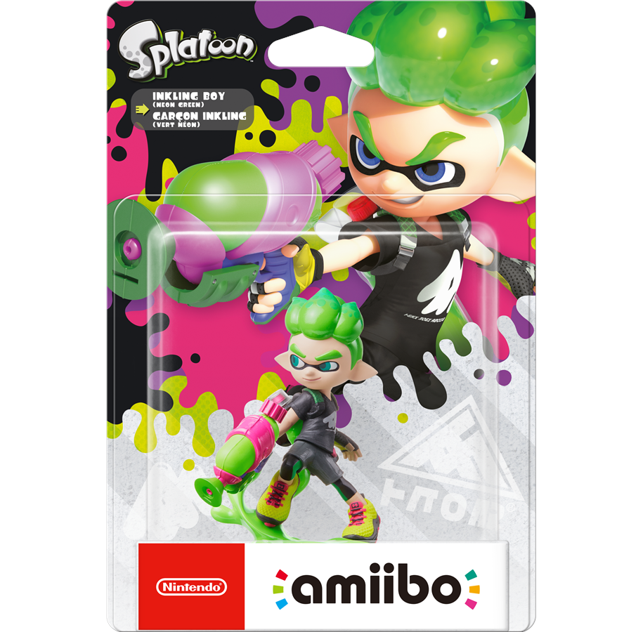 amiibo - Splatoon Collection - Inkling Junge (Neon-Grün)