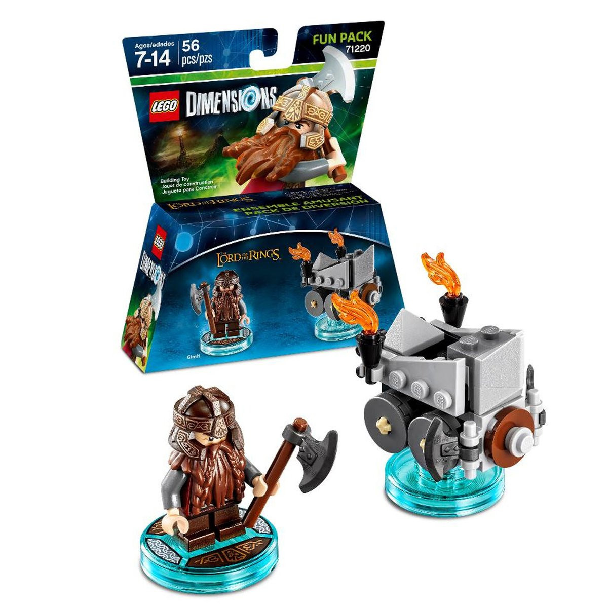 LEGO Dimensions - Fun Pack (71220) - Der Herr der Ringe (Gimli, Axe Chariot)