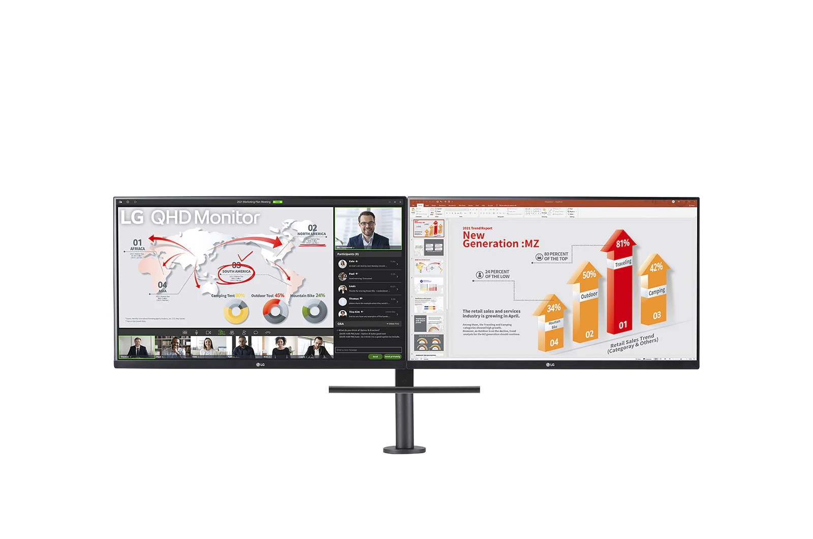 LG 27QP88D-B (2x 27") Dual-Monitor